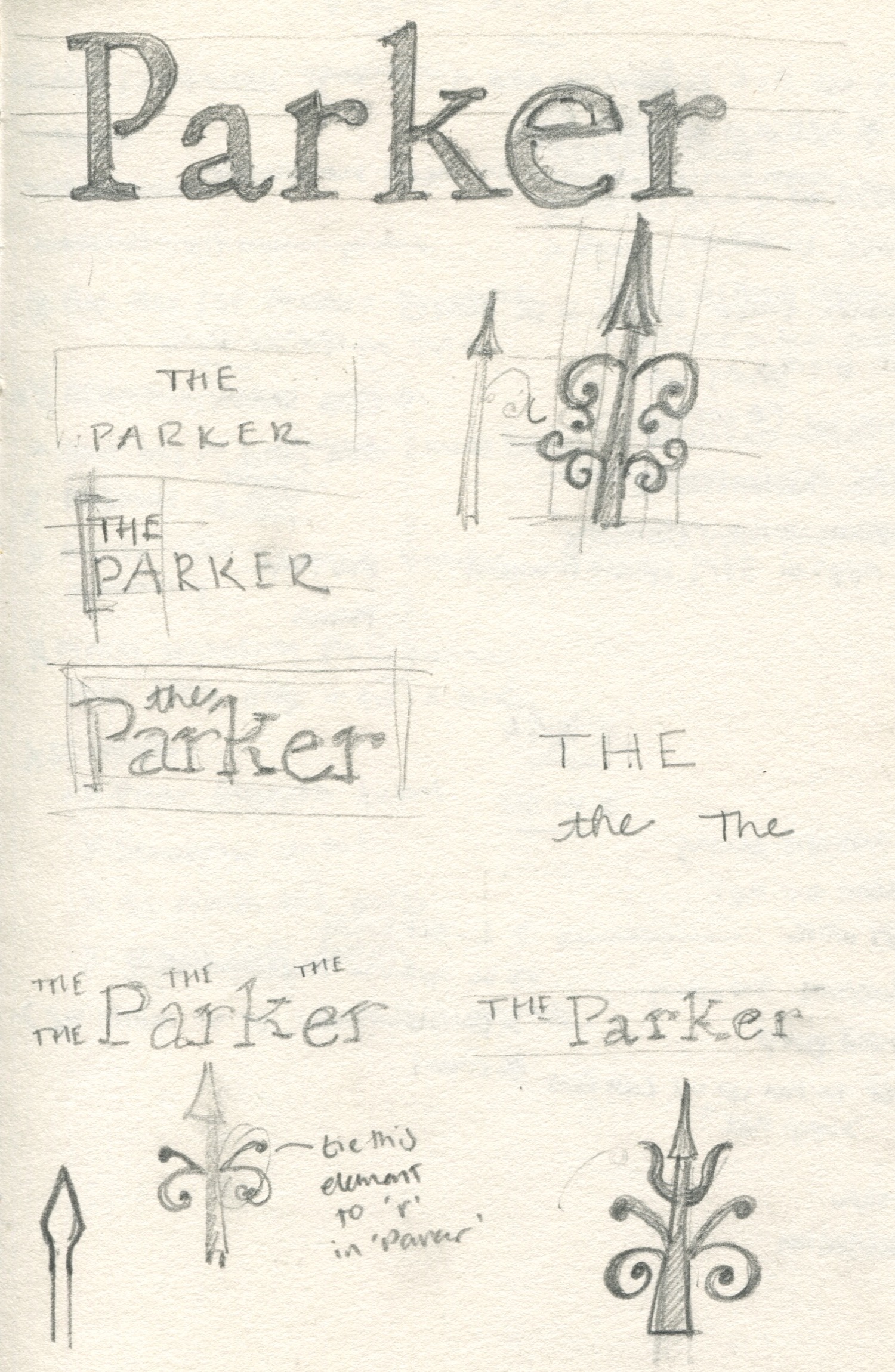 Parker Logo Sketches